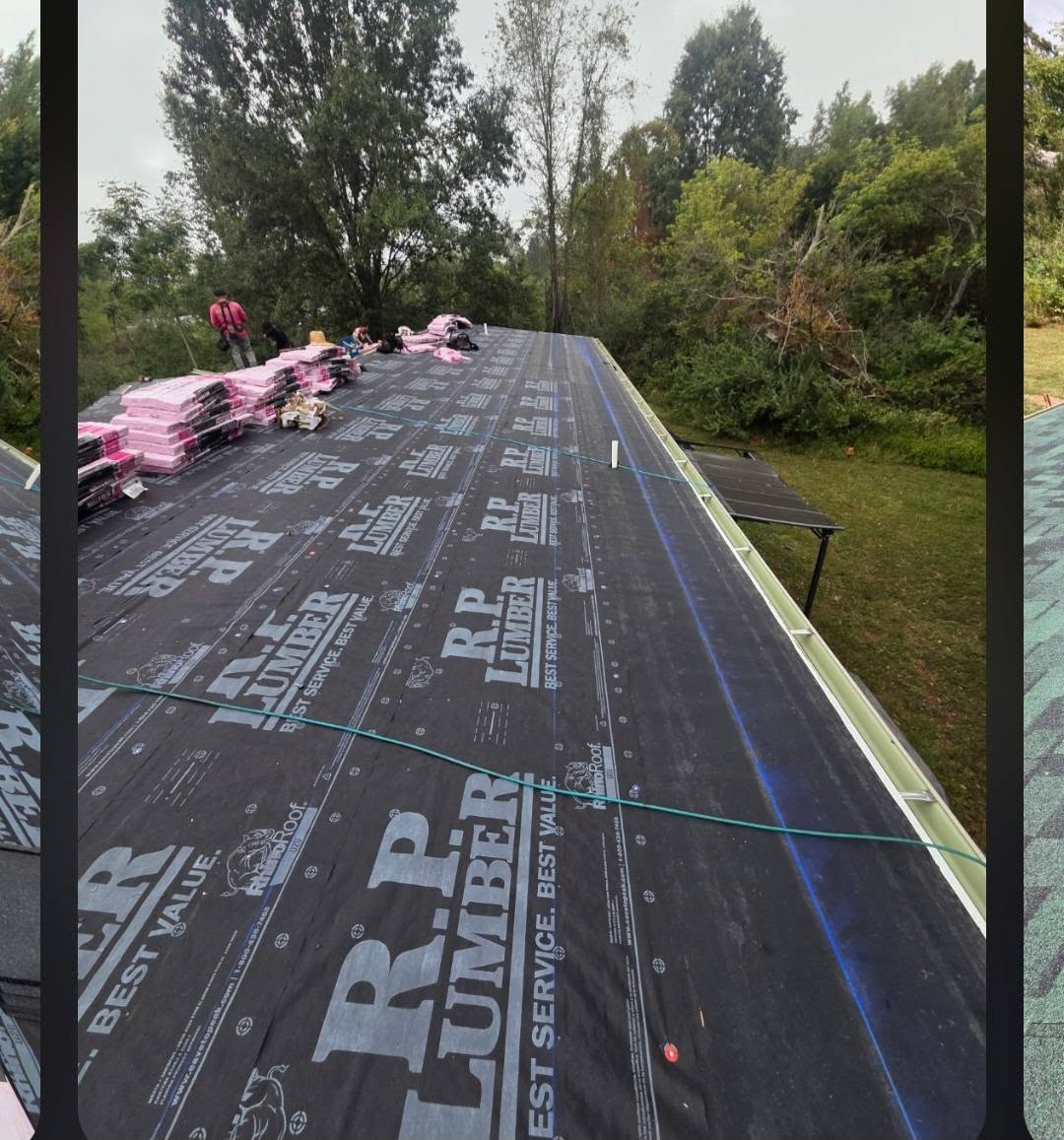 Low slope roof underlayment by commercial roofer Salem IL