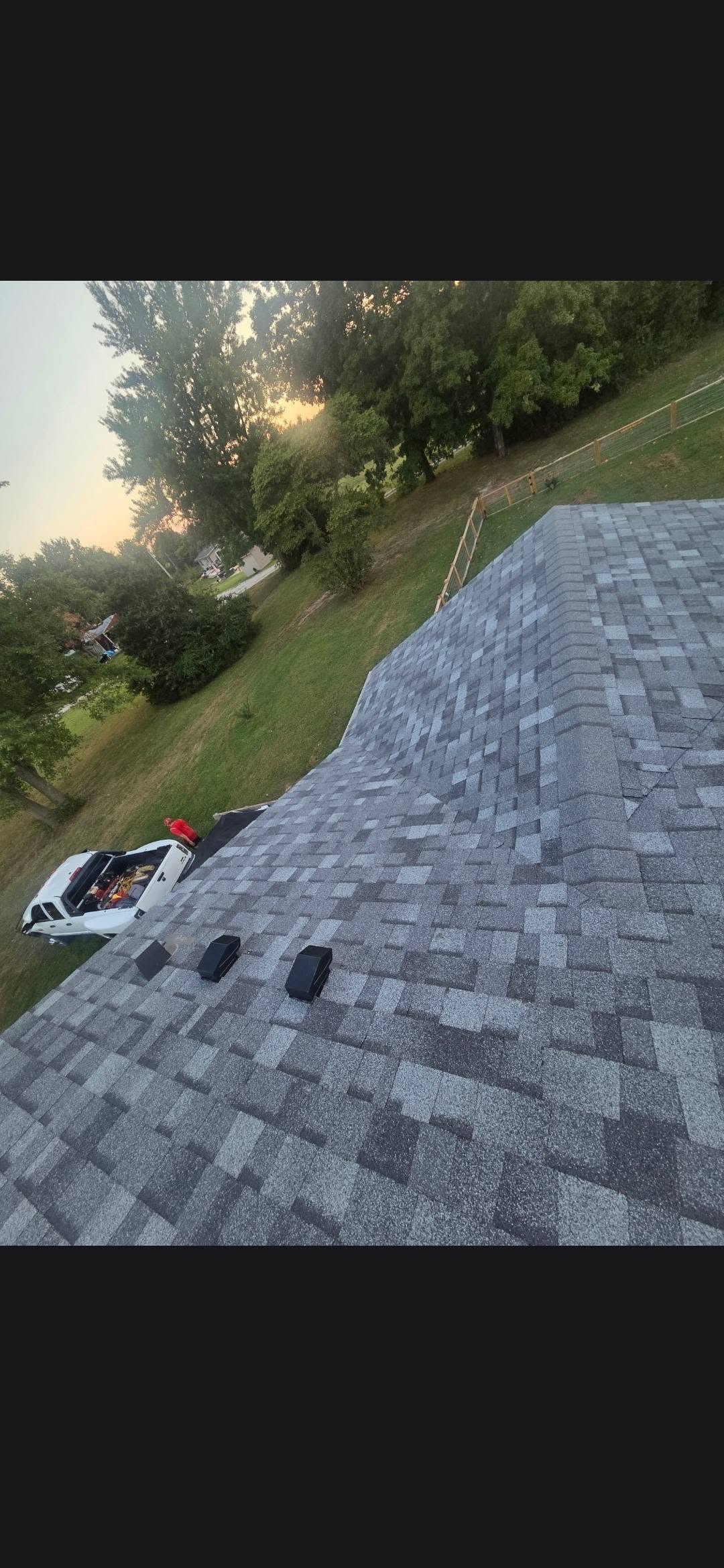 Residential roof replacement with new shingles Salem IL